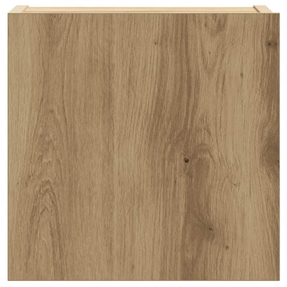 Set Mobile TV 8 pz Montato a Parete Rovere in Legno Multistrato | homemem39