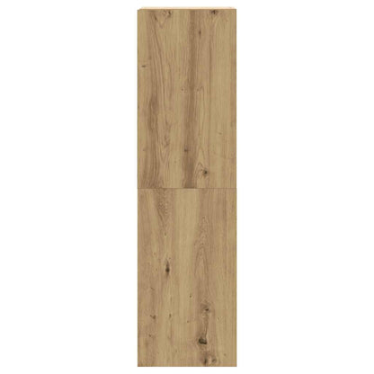 Set Mobile TV 8 pz Montato a Parete Rovere in Legno Multistrato
