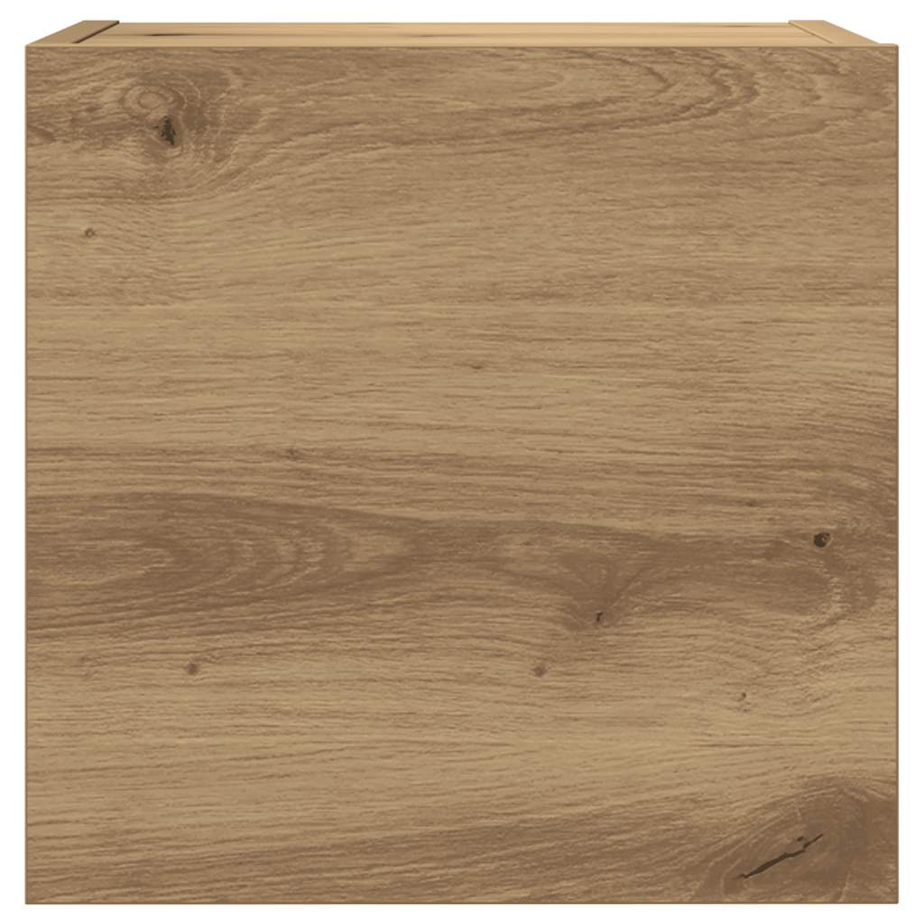 Set Mobile TV 7 pz Montato a Parete Rovere in Legno Multistrato | homemem39
