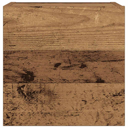 Set Mobile TV 7 pz Montato a Parete Legno Antico in Truciolato | homemem39