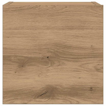 Set Mobile TV 7 pz Montato a Parete Rovere in Legno Multistrato | homemem39