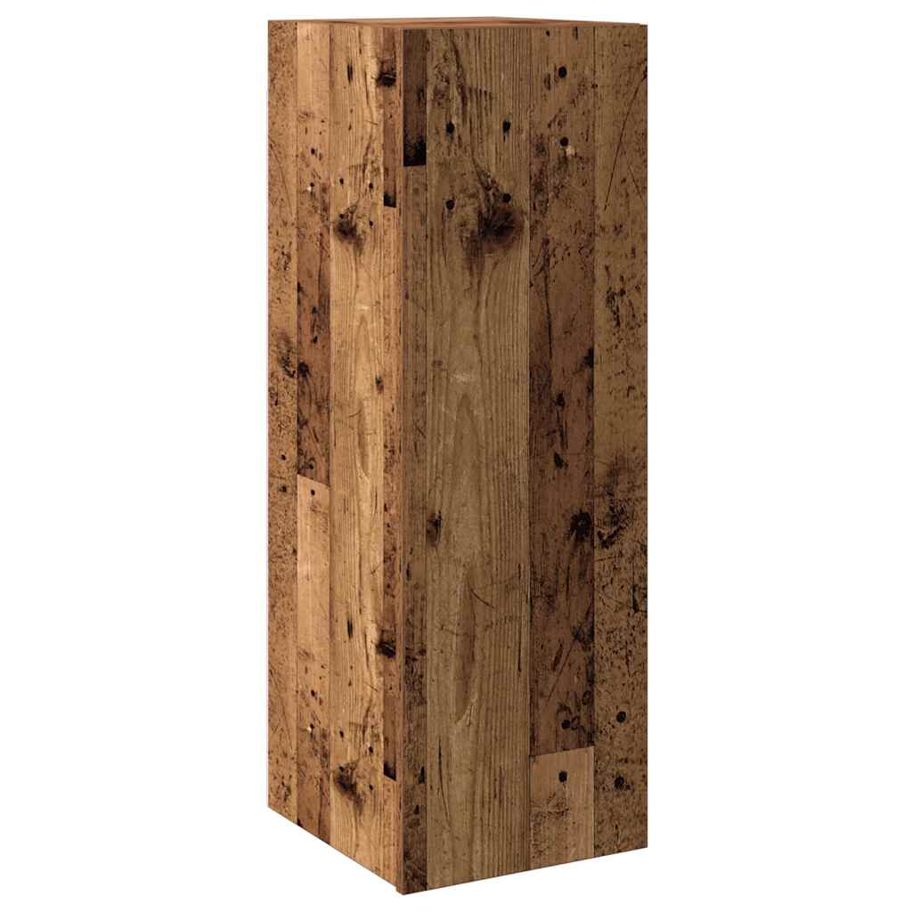 Set Mobile TV 8 pz Montato a Parete Legno Antico in Truciolato | homemem39