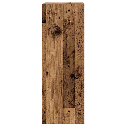 Set Mobile TV 8 pz Montato a Parete Legno Antico in Truciolato | homemem39