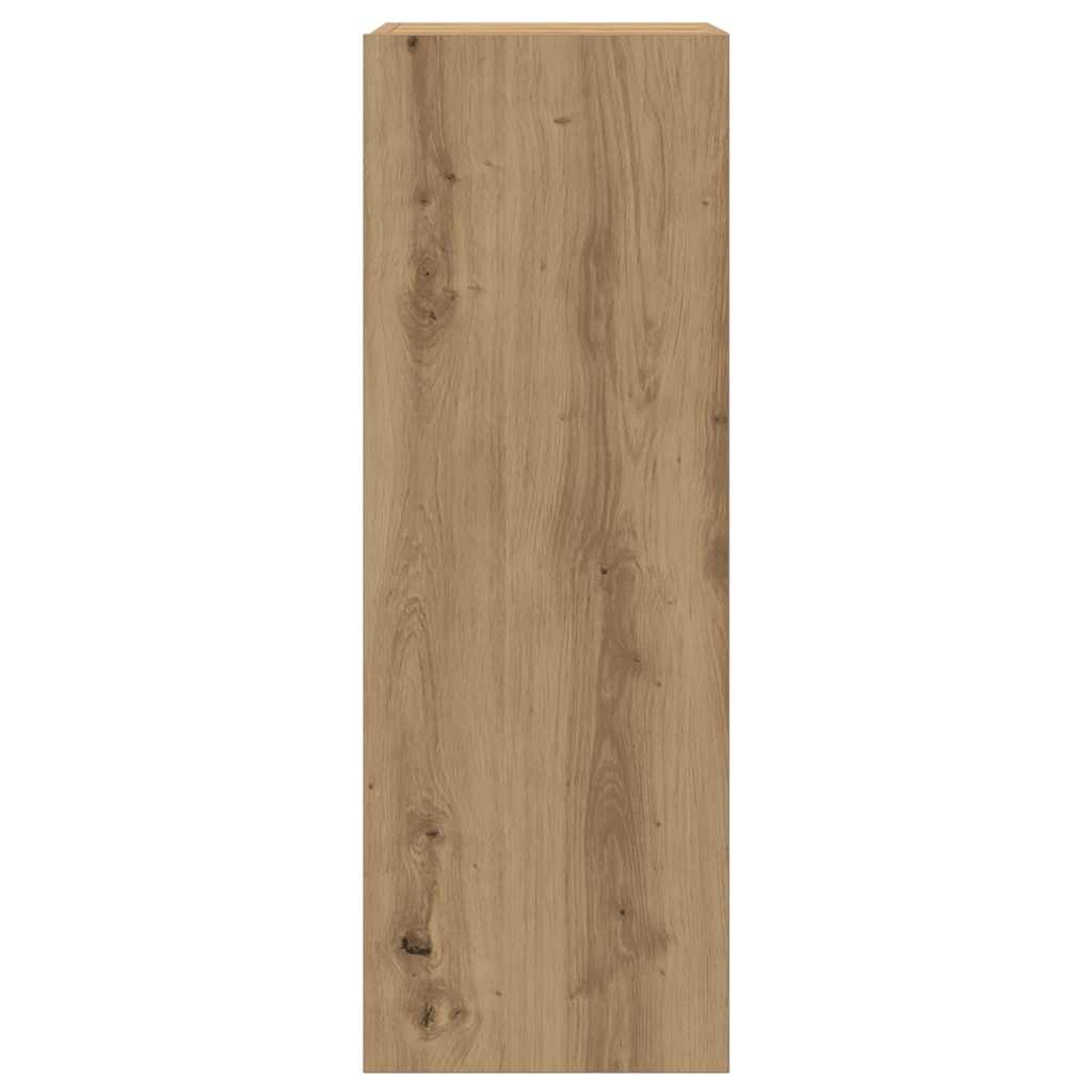 Set Mobile TV 8 pz Montato a Parete Rovere in Legno Multistrato | homemem39