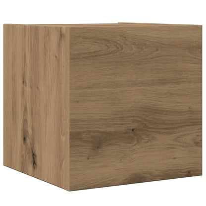 Set Mobile TV 8 pz Montato a Parete Rovere in Legno Multistrato | homemem39