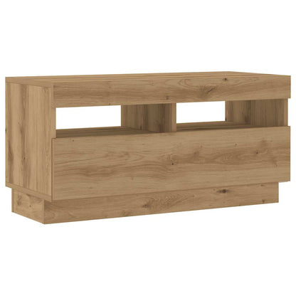Mobile Porta TV con LED Artigianale 180x35x40 cm Multistrato | homemem39