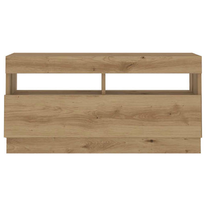 Mobile Porta TV con LED Artigianale 260x35x40 cm Multistrato | homemem39