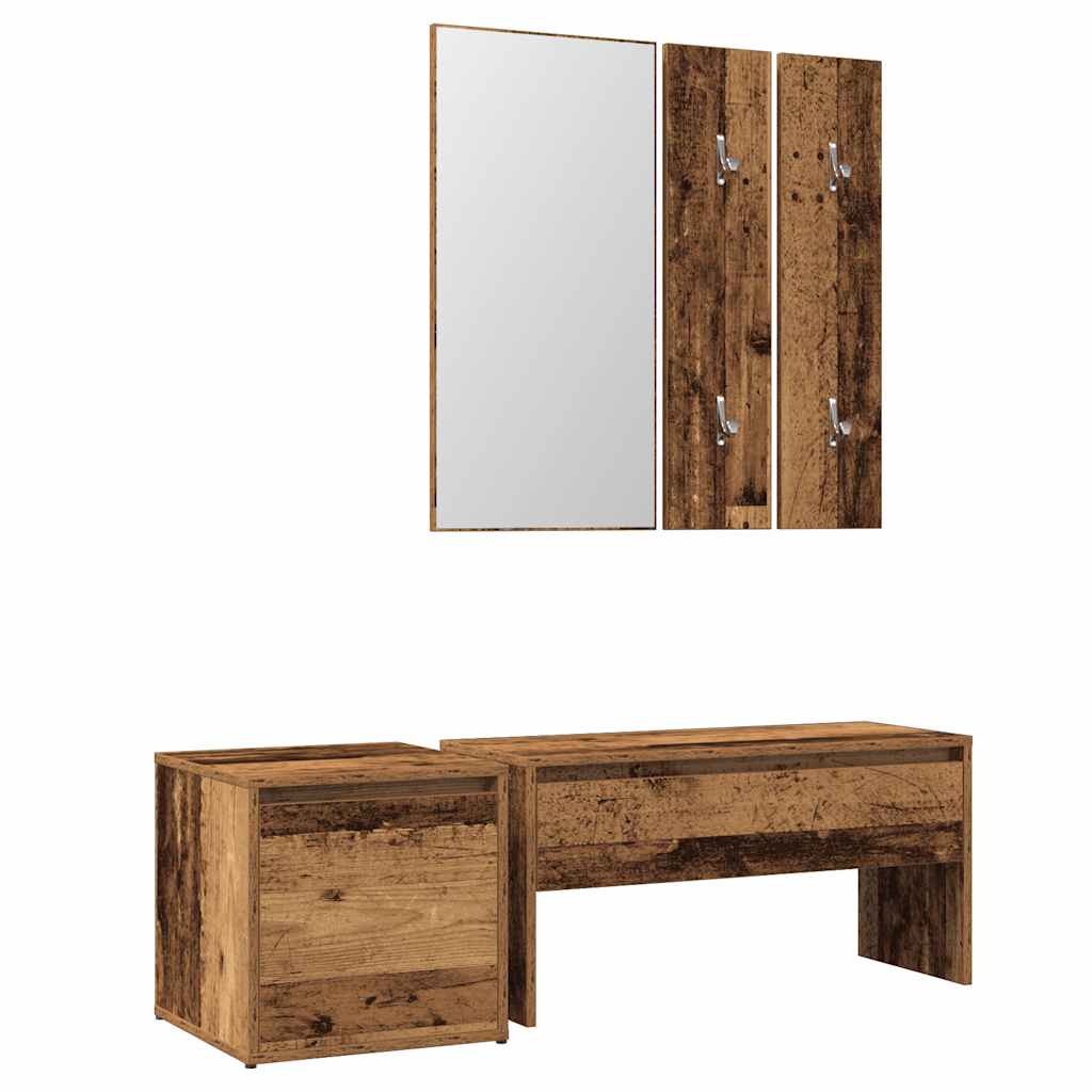 Set di Mobili da Corridoio Legno Antico in Legno Multistrato | homemem39