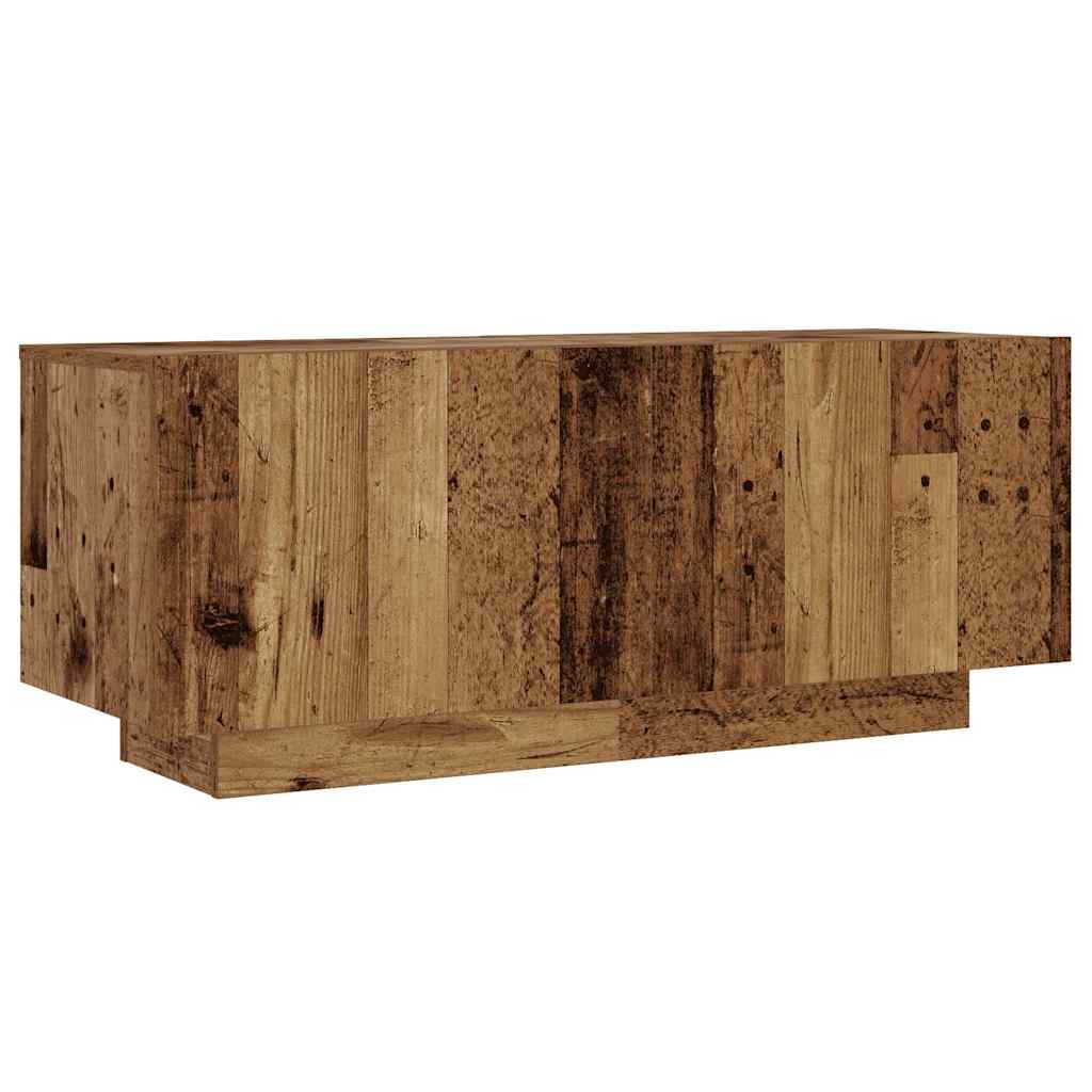 Comodino Legno Antico 100x35x40 cm in Legno Multistrato - homemem39