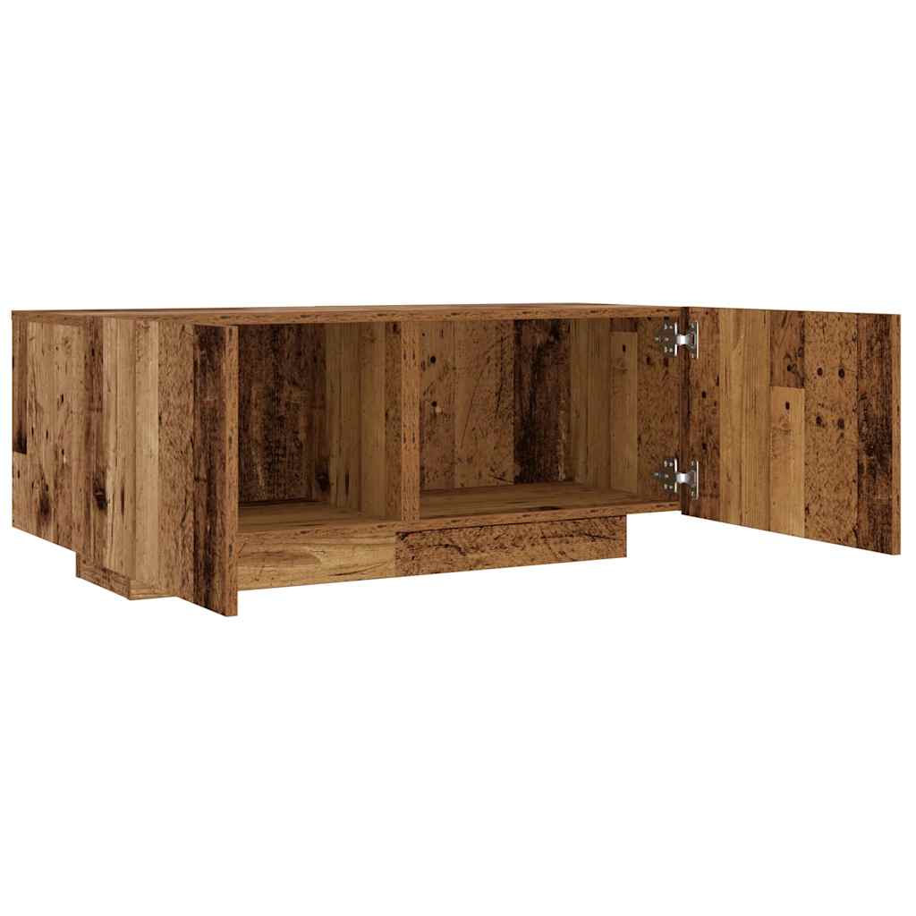 Comodino Legno Antico 100x35x40 cm in Legno Multistrato - homemem39
