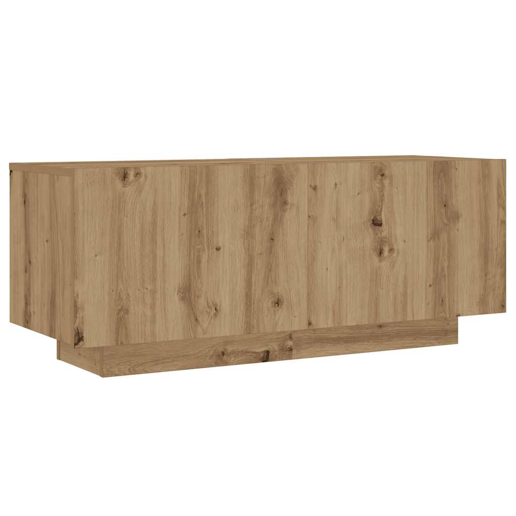 Comodino Rovere Artigianale 100x35x40 cm in Legno Multistrato - homemem39