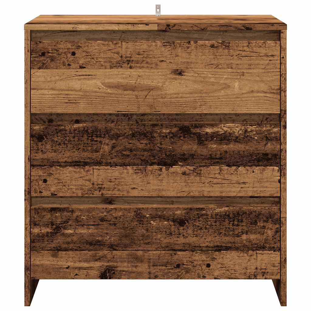 Credenza 3 pz Legno Antico in Legno Multistrato - homemem39
