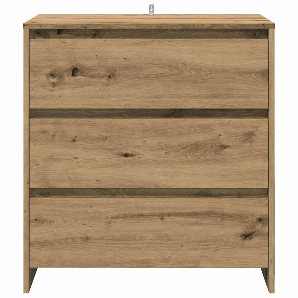 Credenza 3 pz Rovere Artigianale in Legno Multistrato - homemem39
