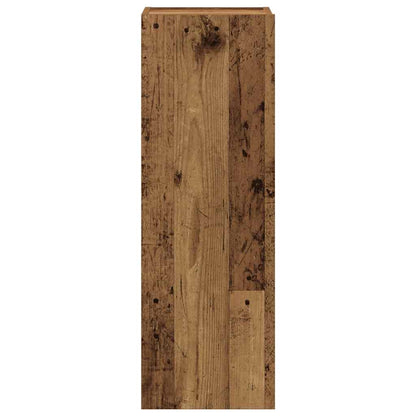 Set Mobile TV 5 pz Montato a Parete Legno Antico in Truciolato | homemem39
