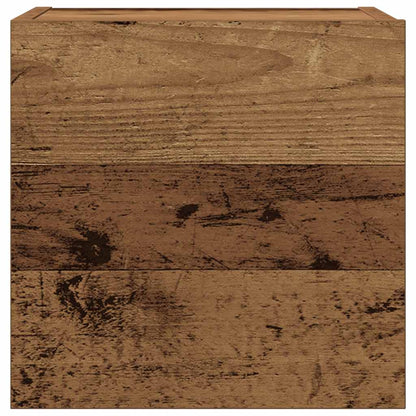 Set Mobile TV 5 pz Montato a Parete Legno Antico in Truciolato | homemem39