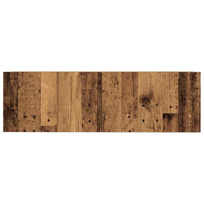 Set Mobile TV 5 pz Montato a Parete Legno Antico in Truciolato | homemem39