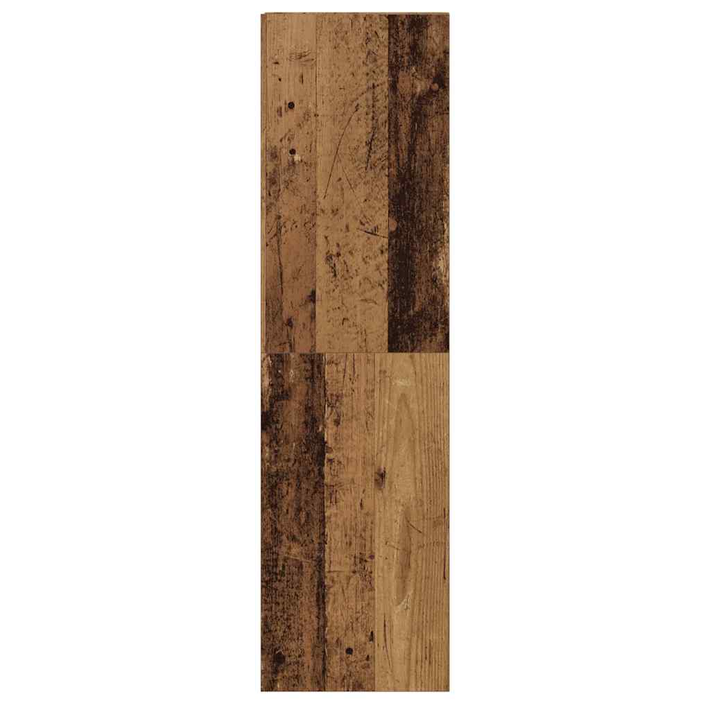 Set Mobile TV 5 pz Montato a Parete Legno Antico in Truciolato | homemem39
