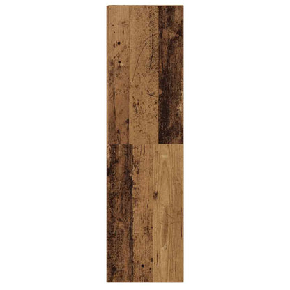 Set Mobile TV 5 pz Montato a Parete Legno Antico in Truciolato | homemem39
