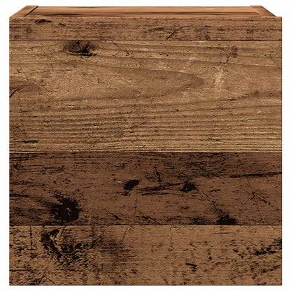 Set Mobile TV 5 pz Montato a Parete Legno Antico in Truciolato | homemem39