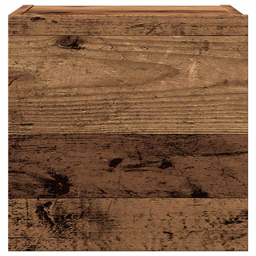 Set Mobile TV 4 pz Montato a Parete Legno Antico in Truciolato - homemem39