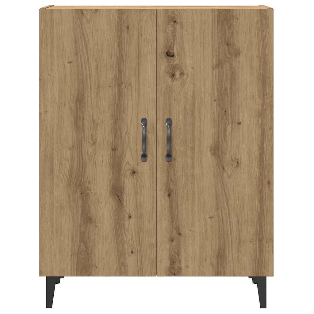 Credenza con Pensile Rovere Artigianale in Legno Multistrato - homemem39