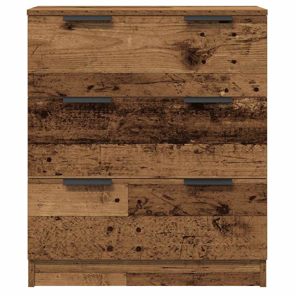 Credenze 3 pz Legno Antico 60x30x70 cm in Legno Multistrato - homemem39