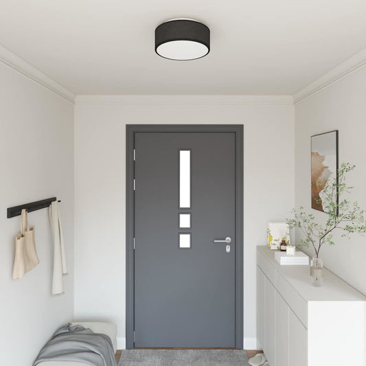 Lampada da soffitto Nero 30 x 13.5 cm Tessuto - homemem39