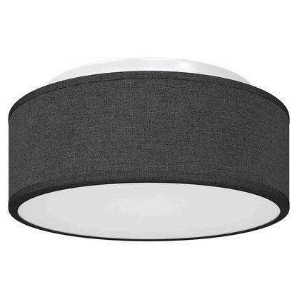 Lampada da soffitto Nero 30 x 13.5 cm Tessuto - homemem39