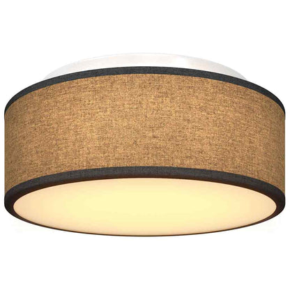 Lampada da soffitto Nero 30 x 13.5 cm Tessuto - homemem39