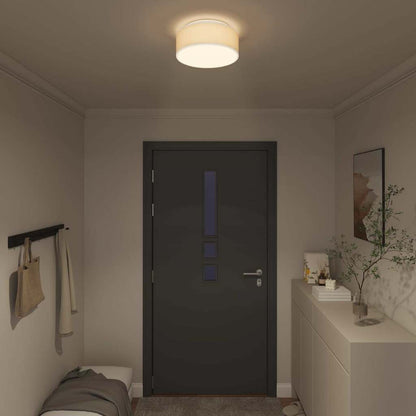 Lampada da soffitto Bianco 30 x 13.5 cm Tessuto - homemem39