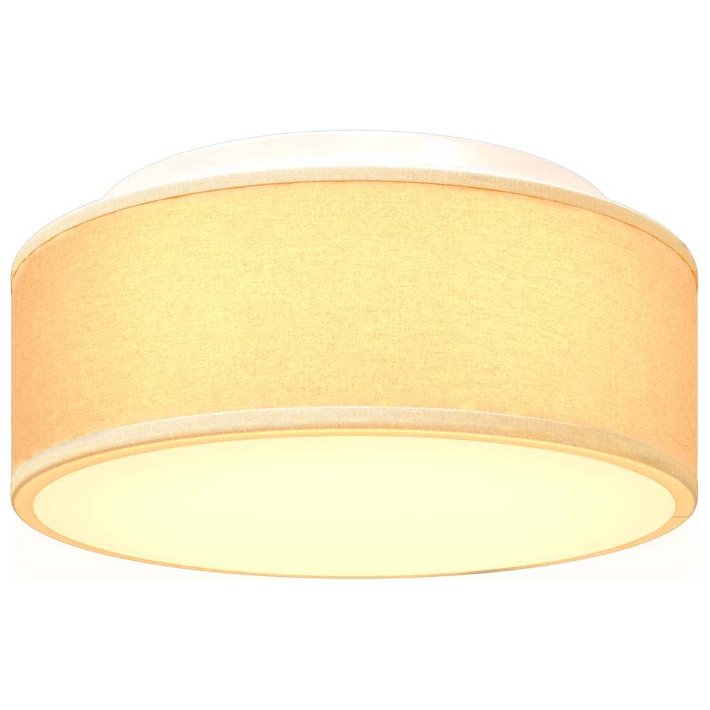 Lampada da soffitto Bianco 30 x 13.5 cm Tessuto - homemem39