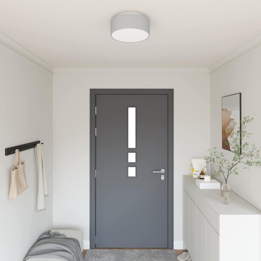 Lampada da soffitto Grigio 30 x 13.5 cm Tessuto - homemem39