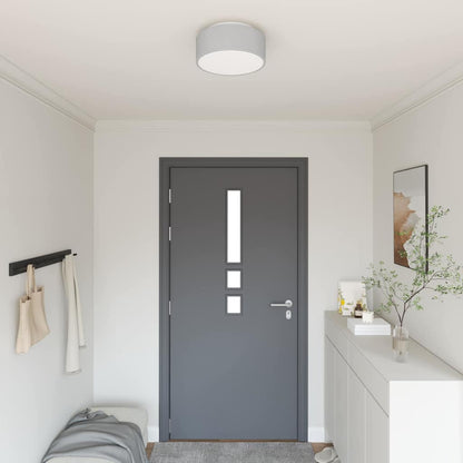 Lampada da soffitto Grigio 30 x 13.5 cm Tessuto - homemem39