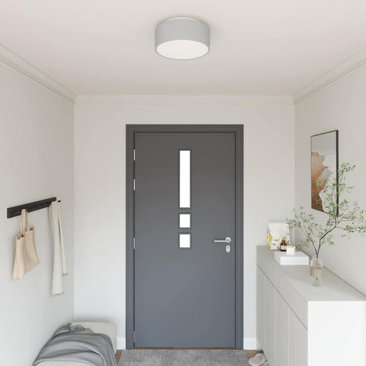 Lampada da soffitto Grigio 30 x 13.5 cm Tessuto - homemem39