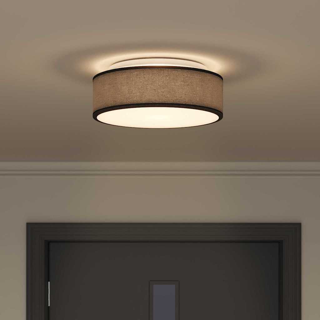 Lampada da soffitto Nero 38 x 13.5 cm Tessuto - homemem39