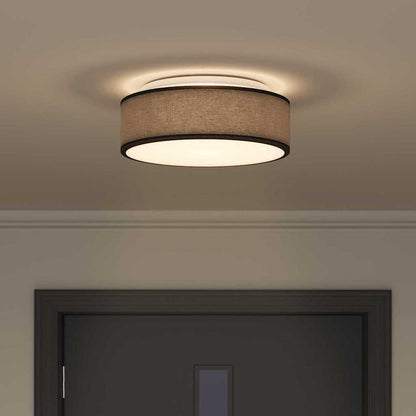 Lampada da soffitto Nero 38 x 13.5 cm Tessuto - homemem39