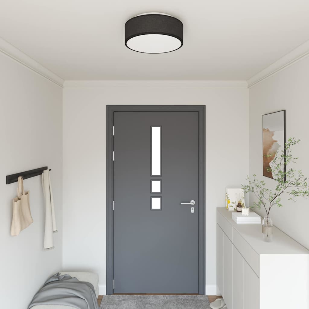 Lampada da soffitto Nero 38 x 13.5 cm Tessuto - homemem39