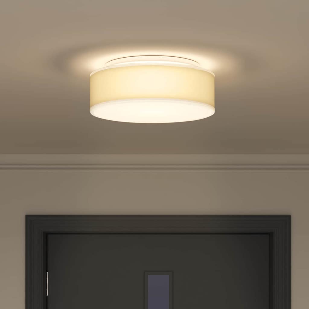 Lampada da soffitto Bianco 38 x 13.5 cm Tessuto - homemem39