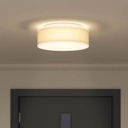 Lampada da soffitto Bianco 38 x 13.5 cm Tessuto - homemem39