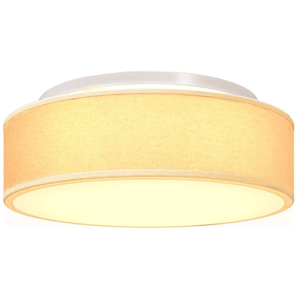 Lampada da soffitto Bianco 38 x 38 x 13,5 cm Tessuto | homemem39