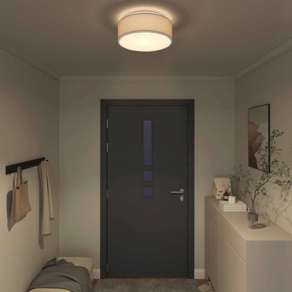 Lampada da soffitto Grigio 38 x 13.5 cm Tessuto - homemem39