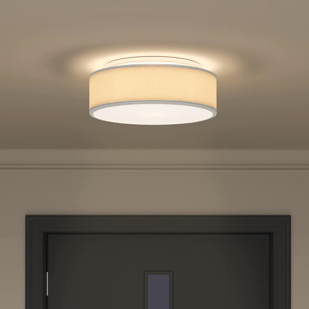 Lampada da soffitto Grigio 38 x 13.5 cm Tessuto - homemem39