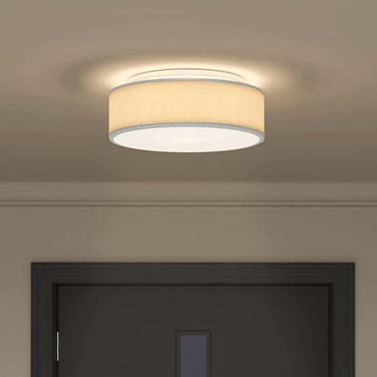 Lampada da soffitto Grigio 38 x 13.5 cm Tessuto - homemem39