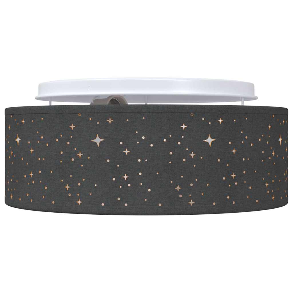 Lampada da soffitto Nero 30 x 13.5 cm Tessuto - homemem39