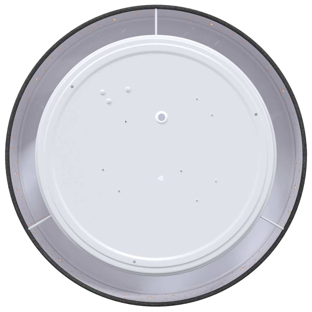 Lampada da soffitto Nero 30 x 13.5 cm Tessuto - homemem39