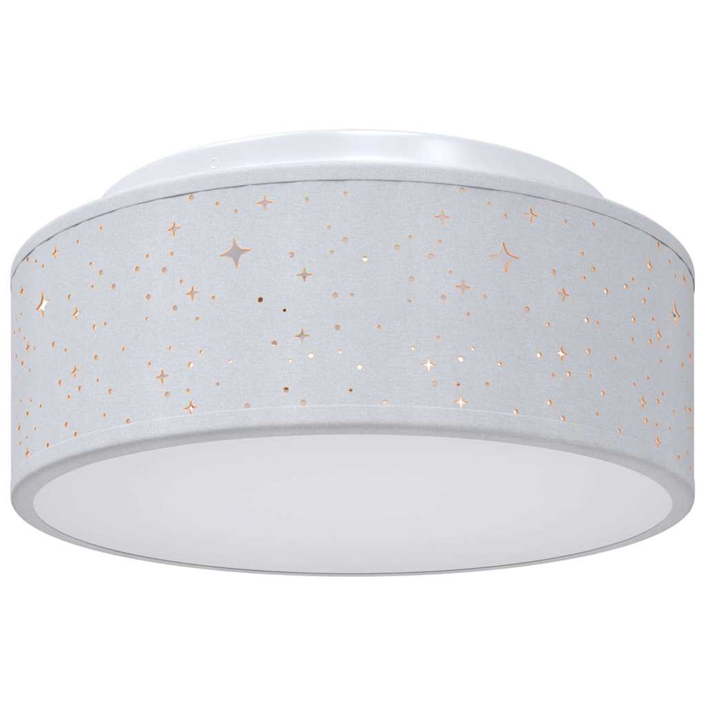 Lampada da soffitto Grigio 30 x 13.5 cm Tessuto - homemem39