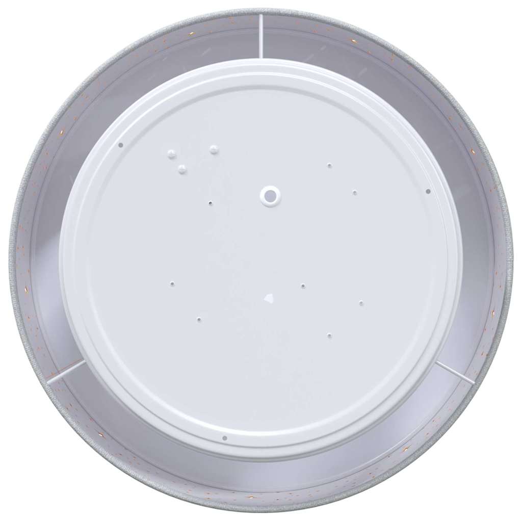 Lampada da soffitto Grigio 30 x 13.5 cm Tessuto - homemem39