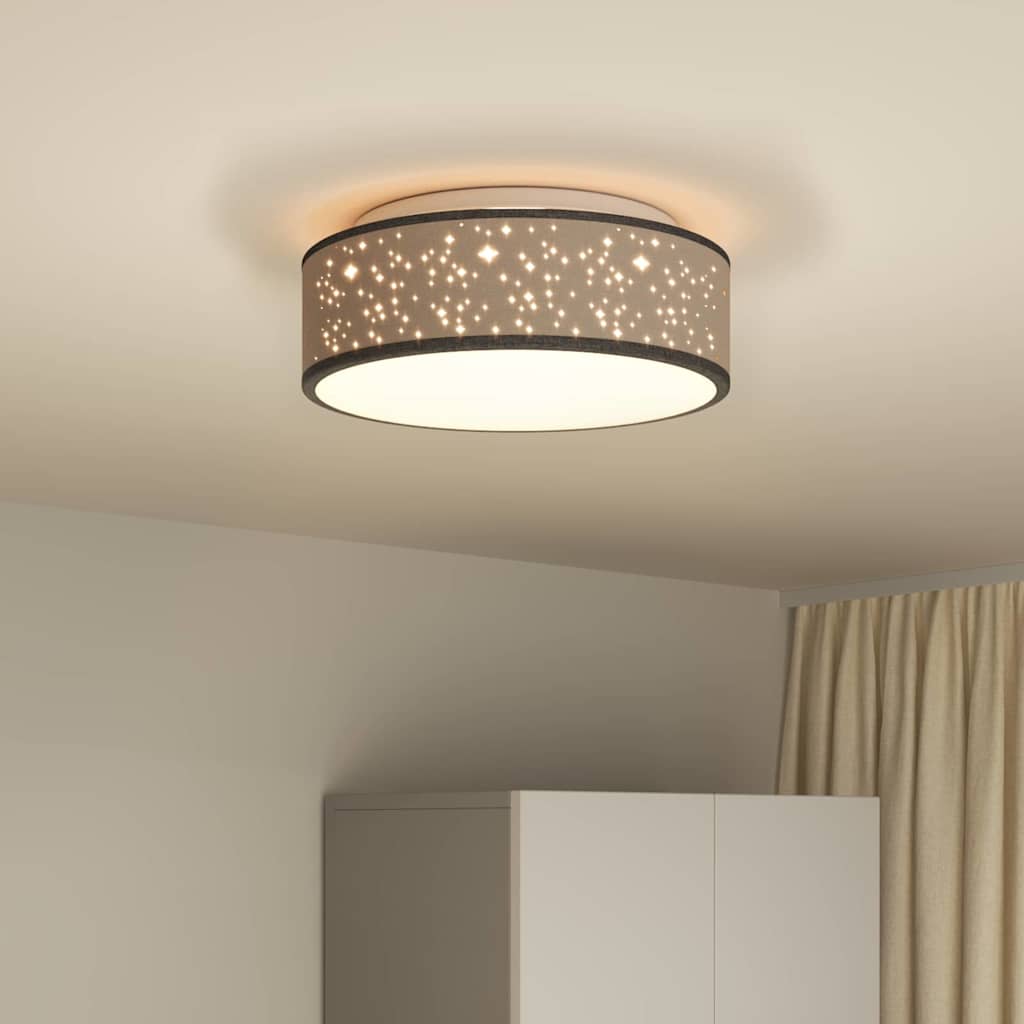 Lampada da soffitto Nero 38 x 13.5 cm Tessuto - homemem39