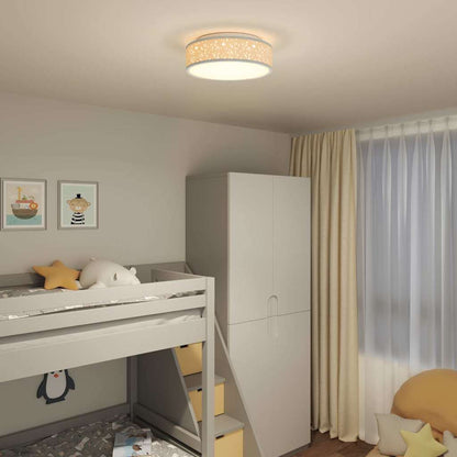 Lampada da soffitto Grigio 38 x 13.5 cm Tessuto - homemem39