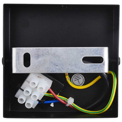 Faretto da soffitto Nero 13 x 13 x 26 cm Vetro e metallo - homemem39